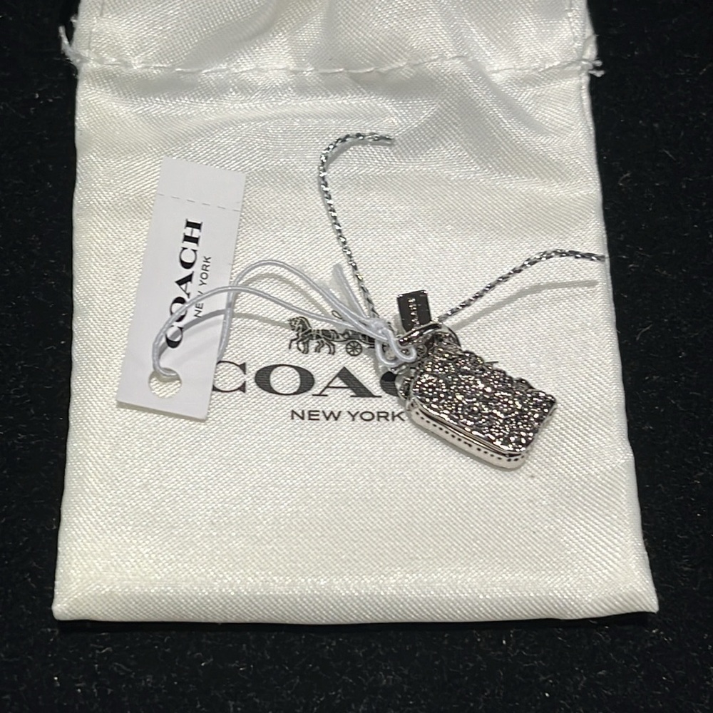 Coach Tea Rose Dinky Bag Charm - Picture 6 of 6